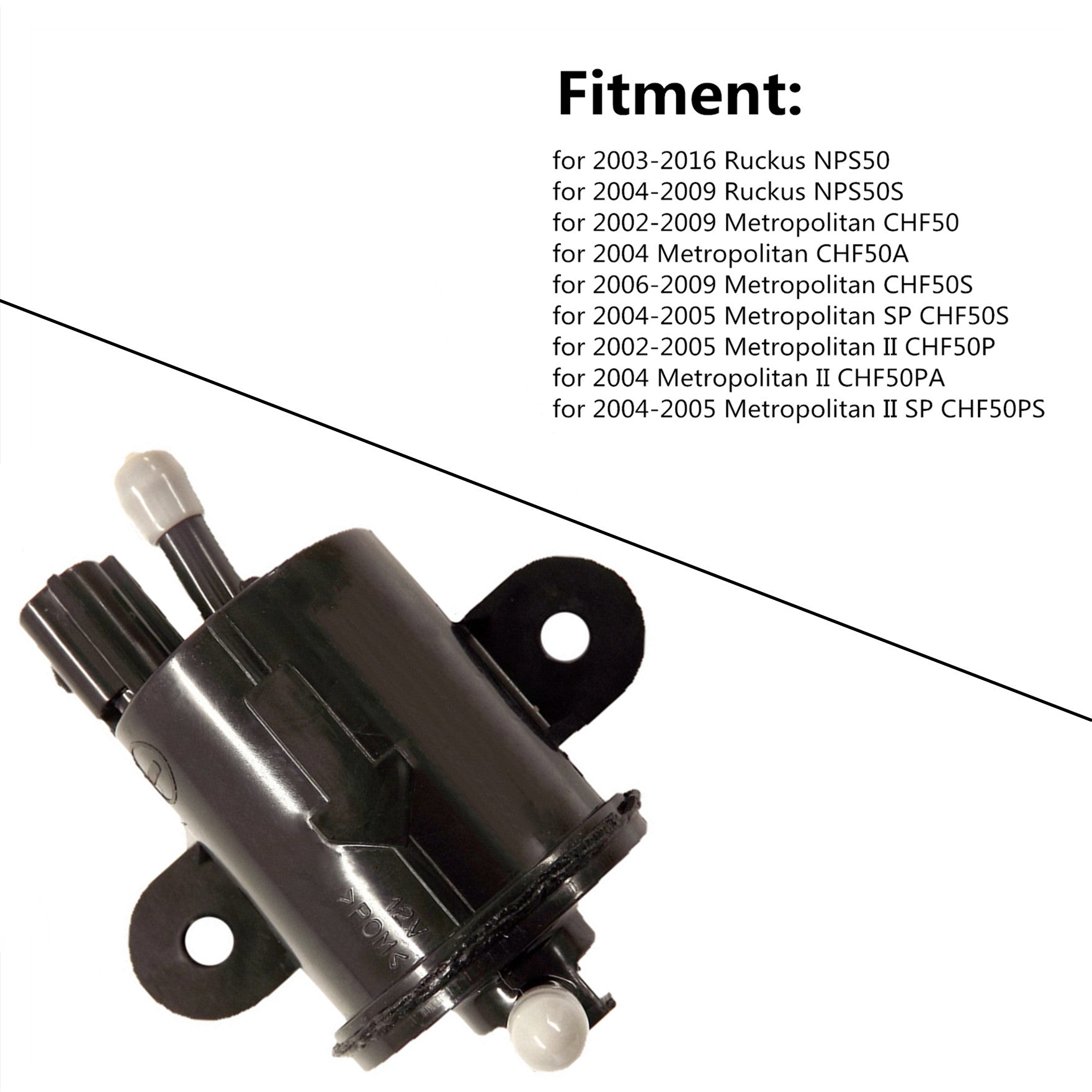 Fuel Pump Scooter 16710-GET-013 for Honda 02-09 Metropolitan 50, 03-16 Ruckus 50