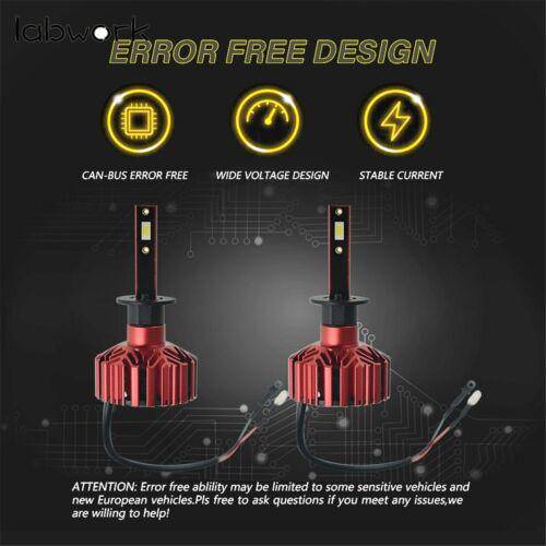 H1 6000K 300000LM White LED Headlight LED Lights Bulbs Kit HI/LO Beam