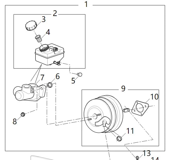 SAIC MAXUS V80 Original Vacuum Booster C00001496