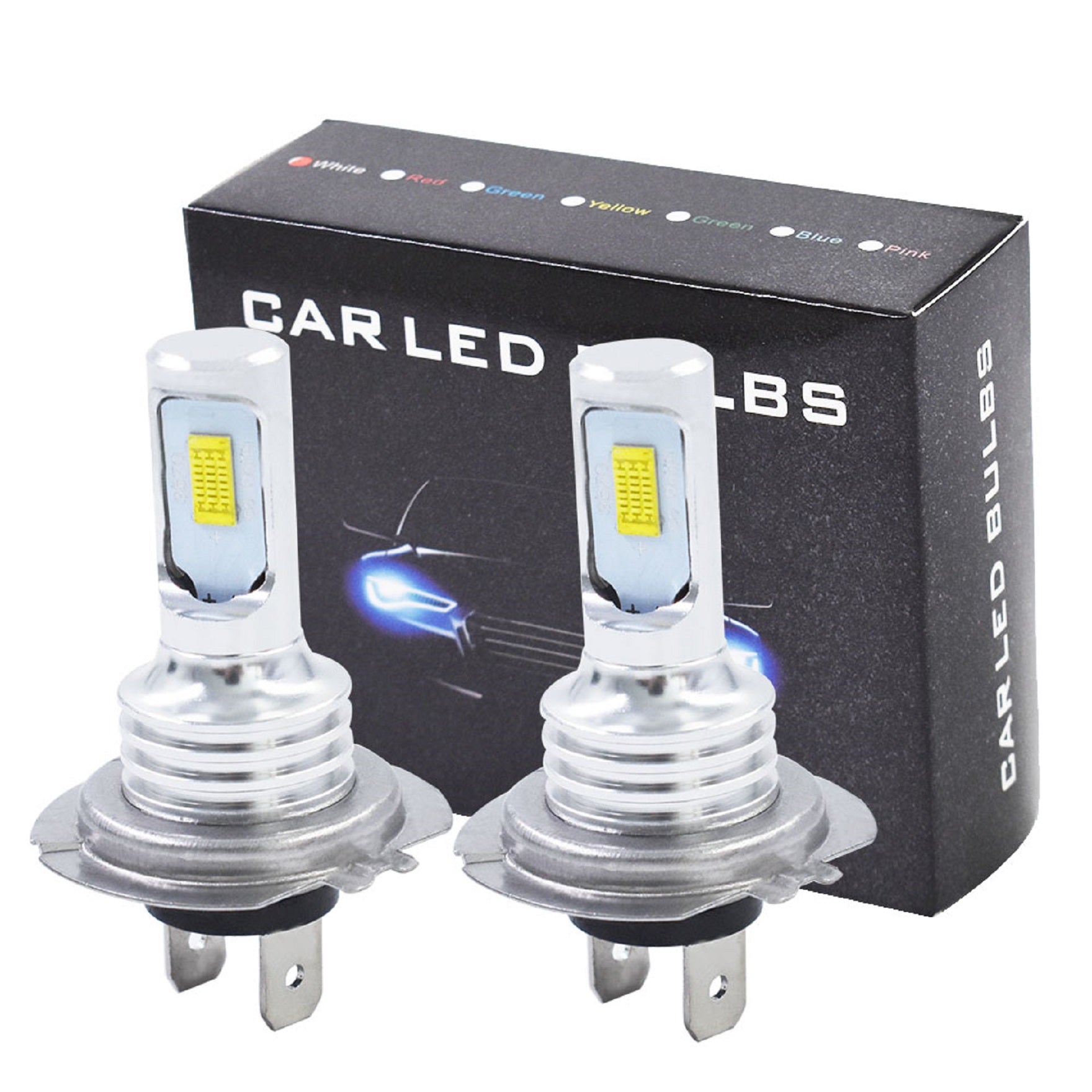 H7 LED Headlight Bulbs Conversion Kit Super High/Low Beam 6000K White 80W New