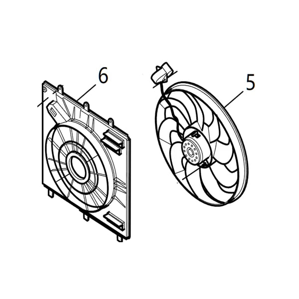 SAIC MAXUS T60 Engine Cooling Fan Assembly C00062894