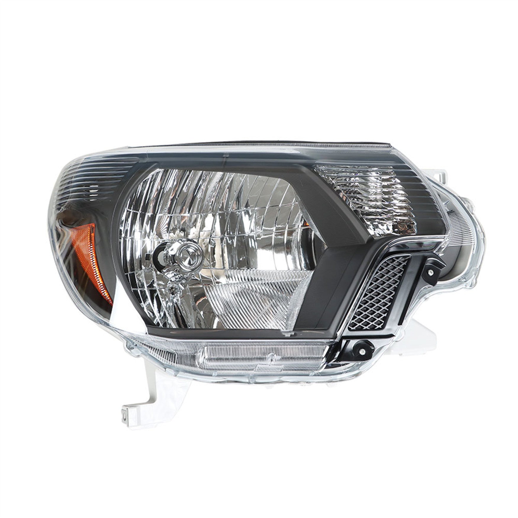 Headlamps For 2012-2015 Toyota Tacoma Pickup Passenger & Driver Black Headlights