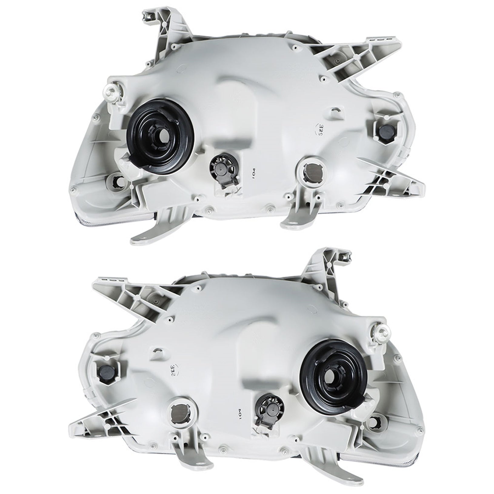 Headlamps For 2012-2015 Toyota Tacoma Pickup Passenger & Driver Black Headlights