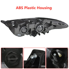 Headlight Fit For 2013-2016 Ford Fusion Passenger Side FO2502304 Chrome Housing