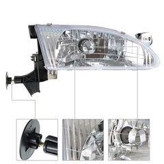 Headlight Kits  For 1998-2000 Corolla Driver Passenger Pair Headlight