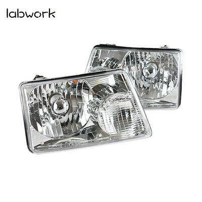 Headlights + Corner Turn Signal Lights Fit For 01-11 Ford Ranger Chrome Housing