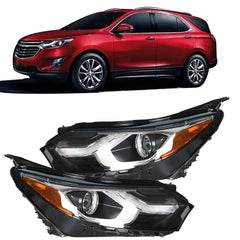 Headlights For 2018-2019 Chevy Equinox Headlamps Driver + Passenger Side Pair