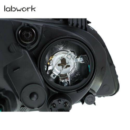 Headlights Lamps Replacement For 2004-2006 Hyundai Elantra Black Housing LH + RH