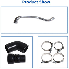 Hot Side Intercooler Pipe Kit For 04-10 Chevy GMC 6.6L Turbo Diesel LLY LBZ LMM