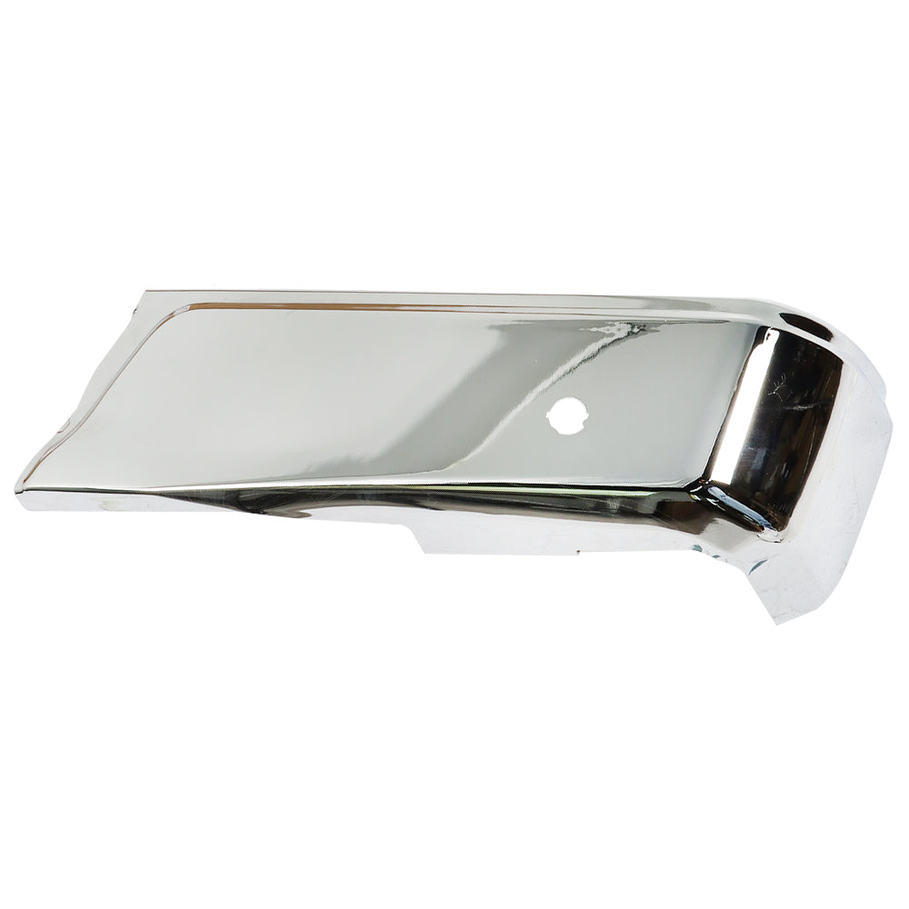 TOPPARTZ Steel Right Rear Bumper End Cover Replacement for F-150 2015-2020 Pickup with Parking Assist Sensor Hole Chrome FO1102381