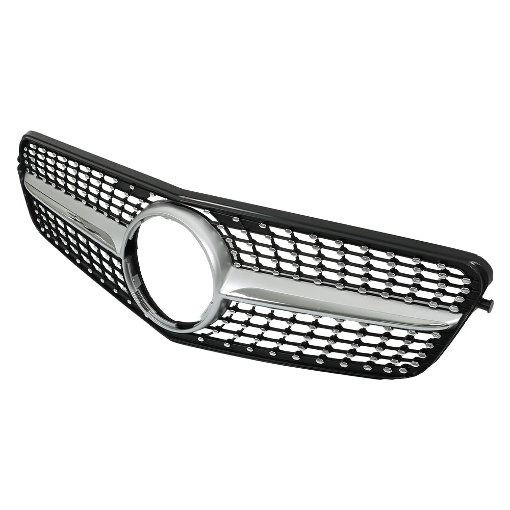 TOPPARTZ Front Plastic Grille Bumper For 2008-14 Mercedes Benz W204 Class C250 Silver