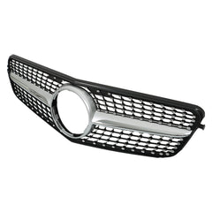 TOPPARTZ Front Plastic Grille Bumper For 2008-14 Mercedes Benz W204 Class C250 Silver