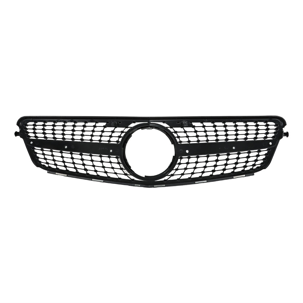 TOPPARTZ Front Plastic Grille Bumper For 2008-14 Mercedes Benz W204 Class C250 Silver
