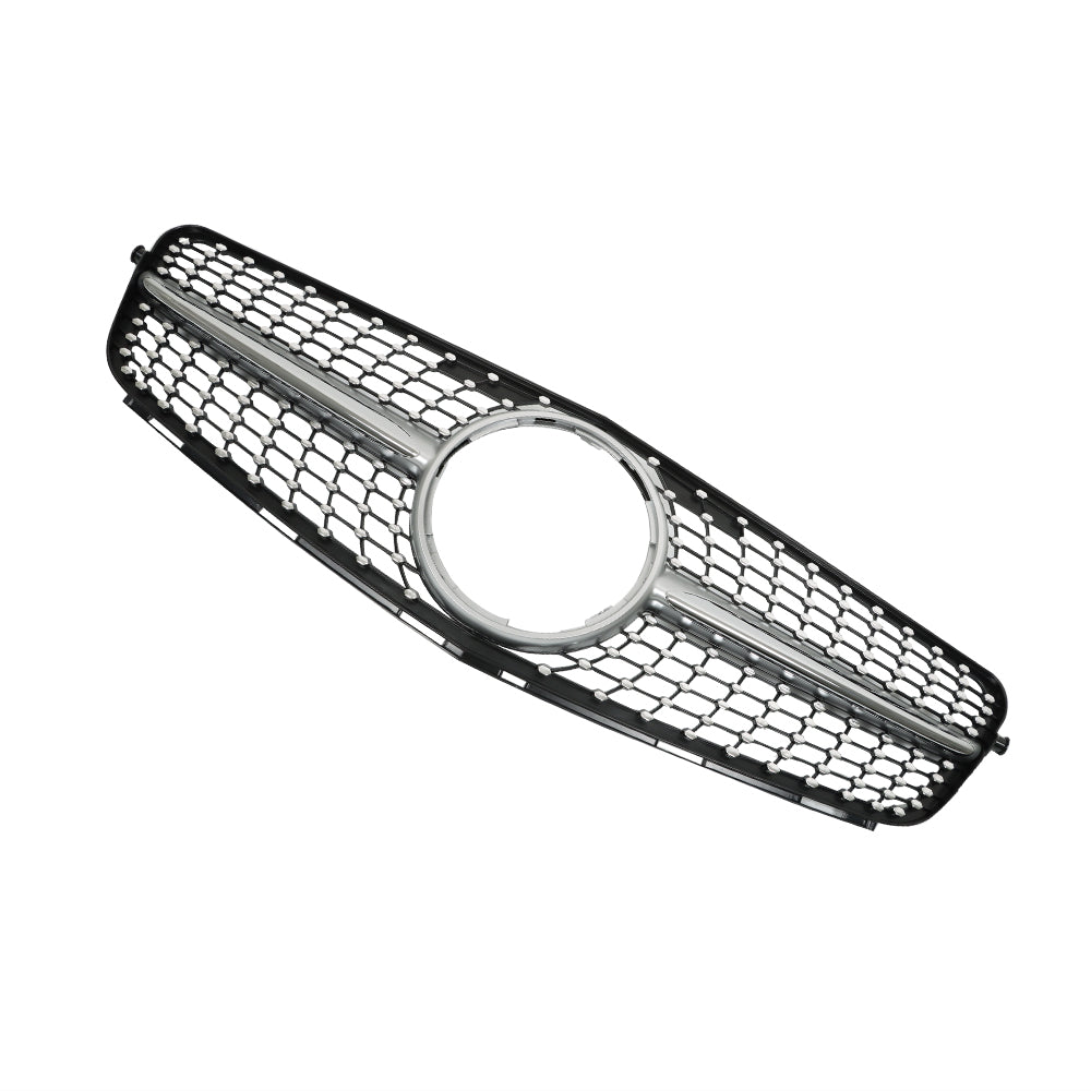 TOPPARTZ Front Plastic Grille Bumper For 2008-14 Mercedes Benz W204 Class C250 Silver