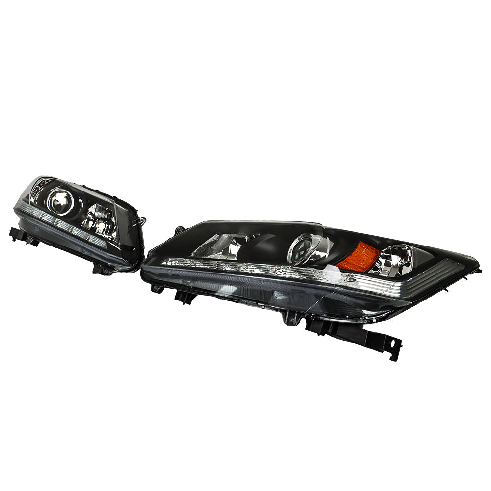 TOPPARTZ Headlight Assembly Replacement for Honda Accord 2013 2014 2015 w/LED DRL Headlights Set Driver ＆ Passenger Side