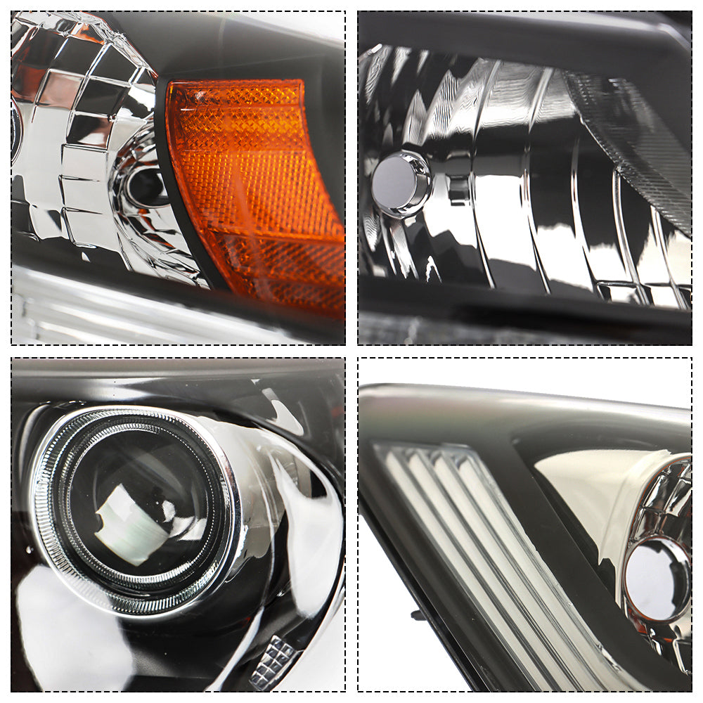 TOPPARTZ Headlight Assembly Replacement for Honda Accord 2013 2014 2015 w/LED DRL Headlights Set Driver ＆ Passenger Side