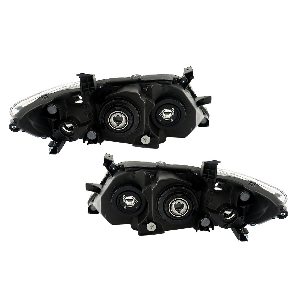 Hybrid Reflector Chrome Projector Headlights 1Pair For 2010 2011 Toyota Camry