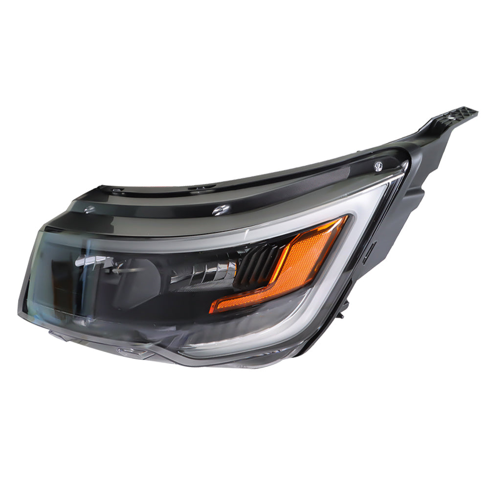 TOPPARTZ Headlight Assembly Replacement for 2016-2018 Ford Explorer Headlamp Left Driver Side Halogen Black Housing Headlight FB5Z13008AD
