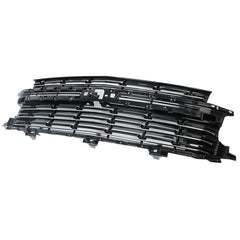 TOPPARTZ Front Upper Grille W/o Center Chrome Trim For 2021 2022 Chevrolet Tahoe/Suburban