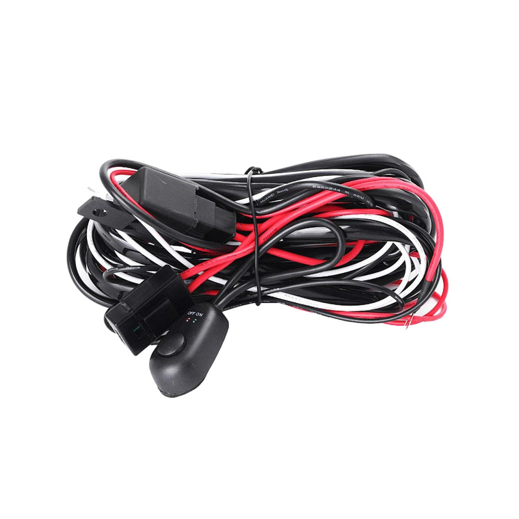 LED Light Wiring Harness Wire Cable Relay 3 Meter - two light