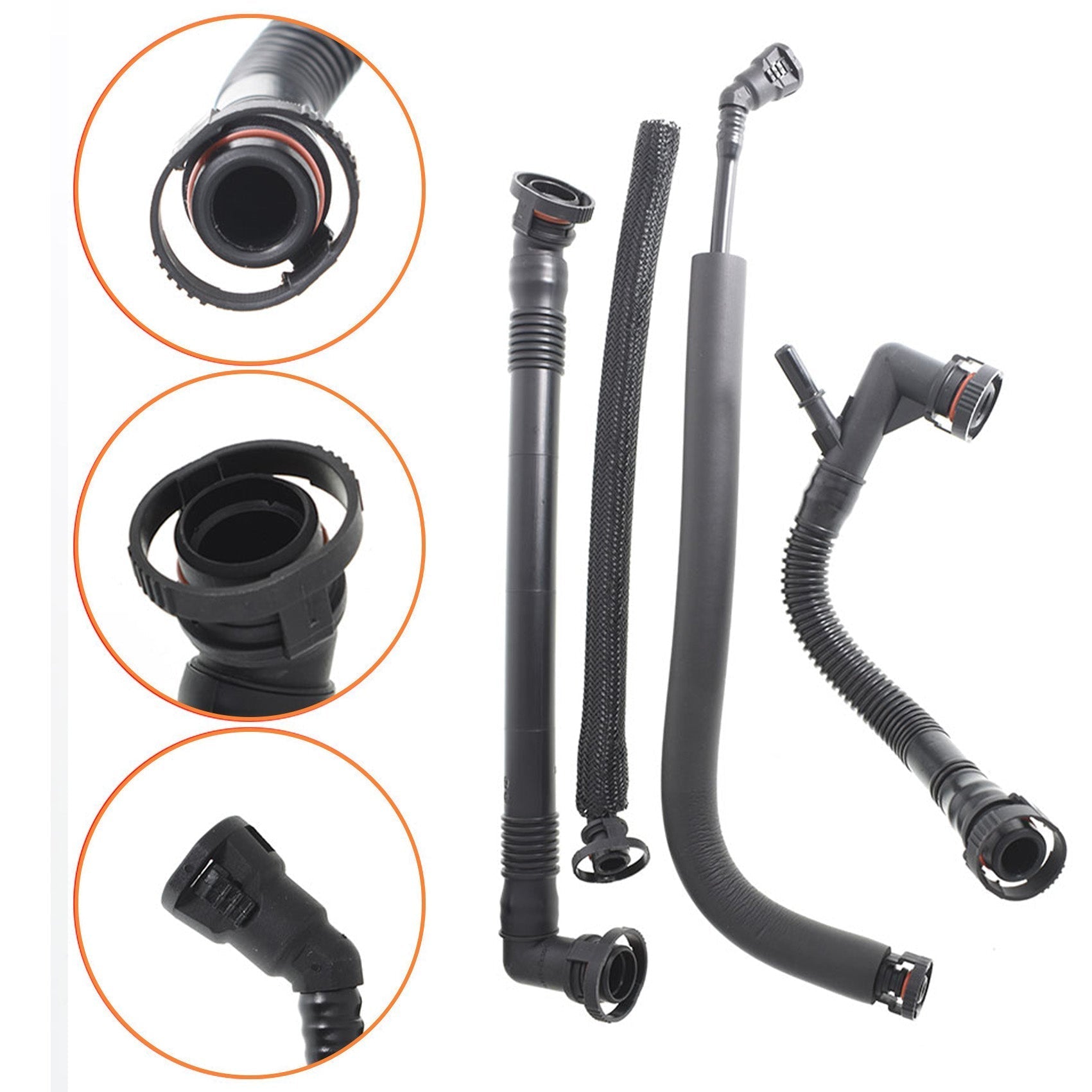 TOPPARTZ CRANK CCV CASE VALVE & HOSES FOR BMW E46 320i 325i 330i 520i 525i 530i