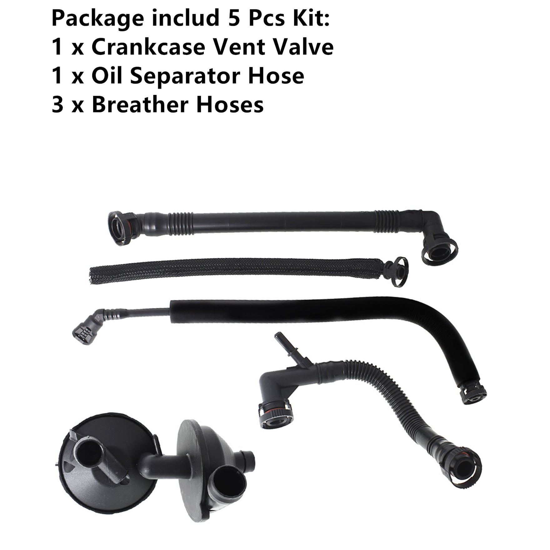 TOPPARTZ CRANK CCV CASE VALVE & HOSES FOR BMW E46 320i 325i 330i 520i 525i 530i