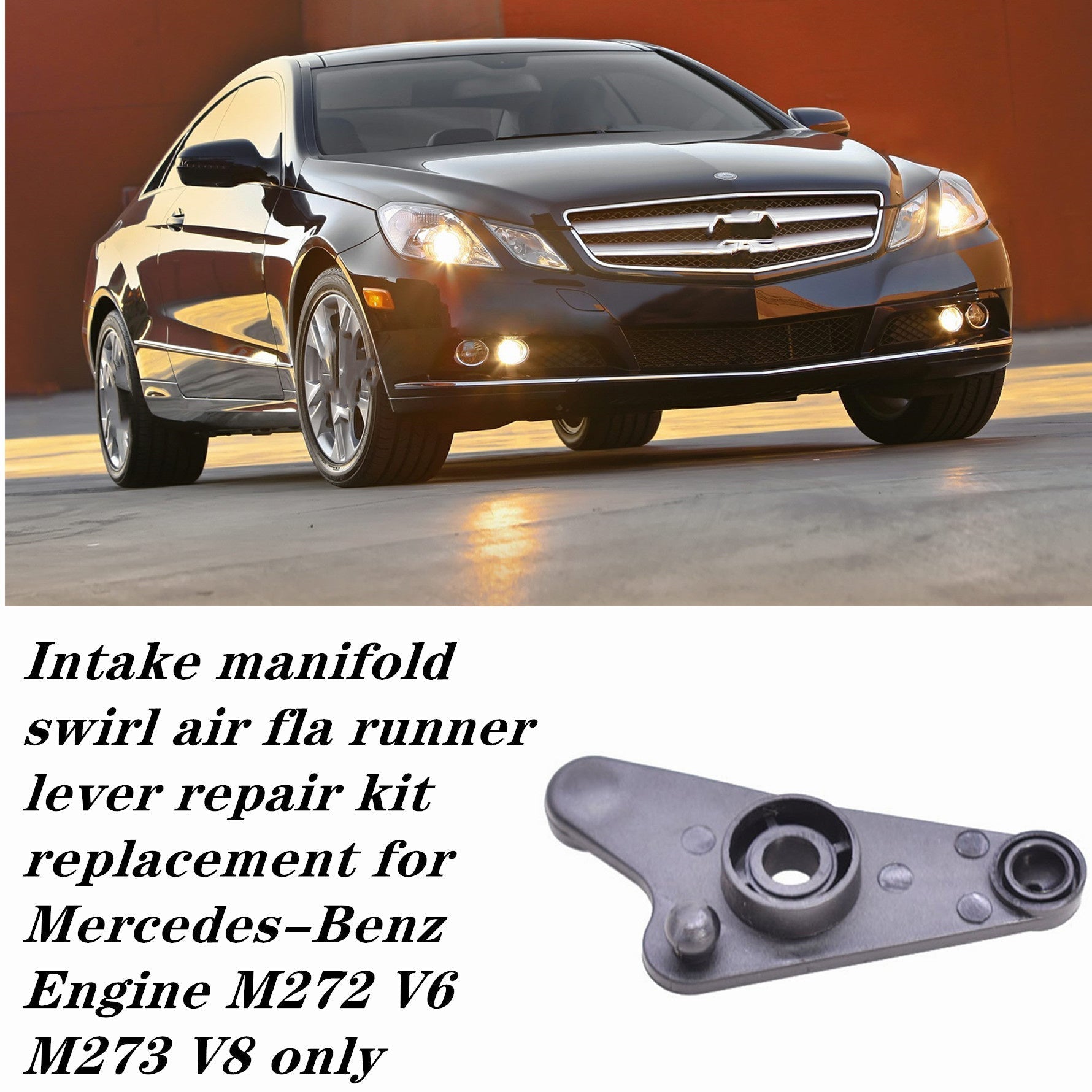 TOPPARTZ Intake Manifold Air Flap Runner Lever Repair Kit For 05-15 Mercedes-Benz