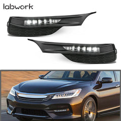 LED Fog Lights Kit For 2016-17 Honda Accord Sedan 4Dr With Bezel Switch Wires