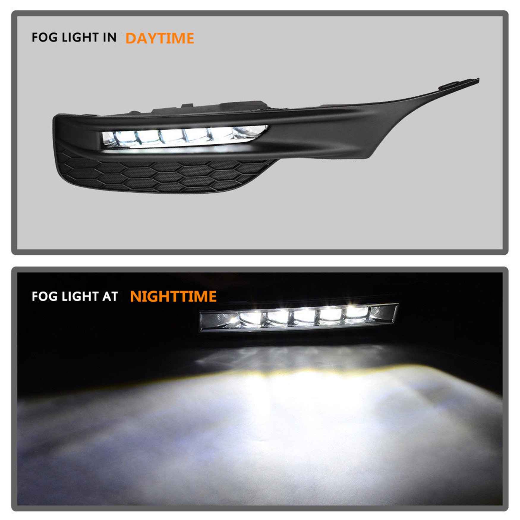 LED Fog Lights Kit For 2016-17 Honda Accord Sedan 4Dr With Bezel Switch Wires