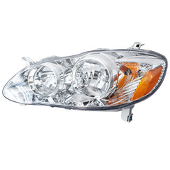 LH+RH Replacement Chrome Headlights Fit for 2003 Corolla Headlights 2003-2008