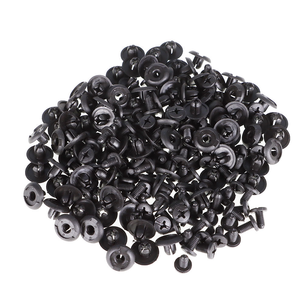 TOPPARTZ 100 Pcs Nylon Rivet Retainer Bumper Fender Clips 8mm For Honda Acura