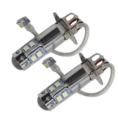 TOPPARTZ 2Psc H3 8000K Ice Blue 50W LED Headlight Bulbs Kit Fog Driving Light DRL US
