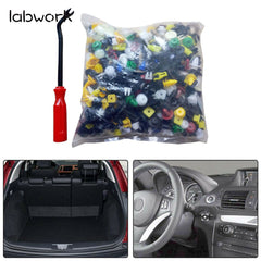 toppartz 500 Car Door Trim Clip Bumper Rivet Screws Panel Push Pin Fastener Kit