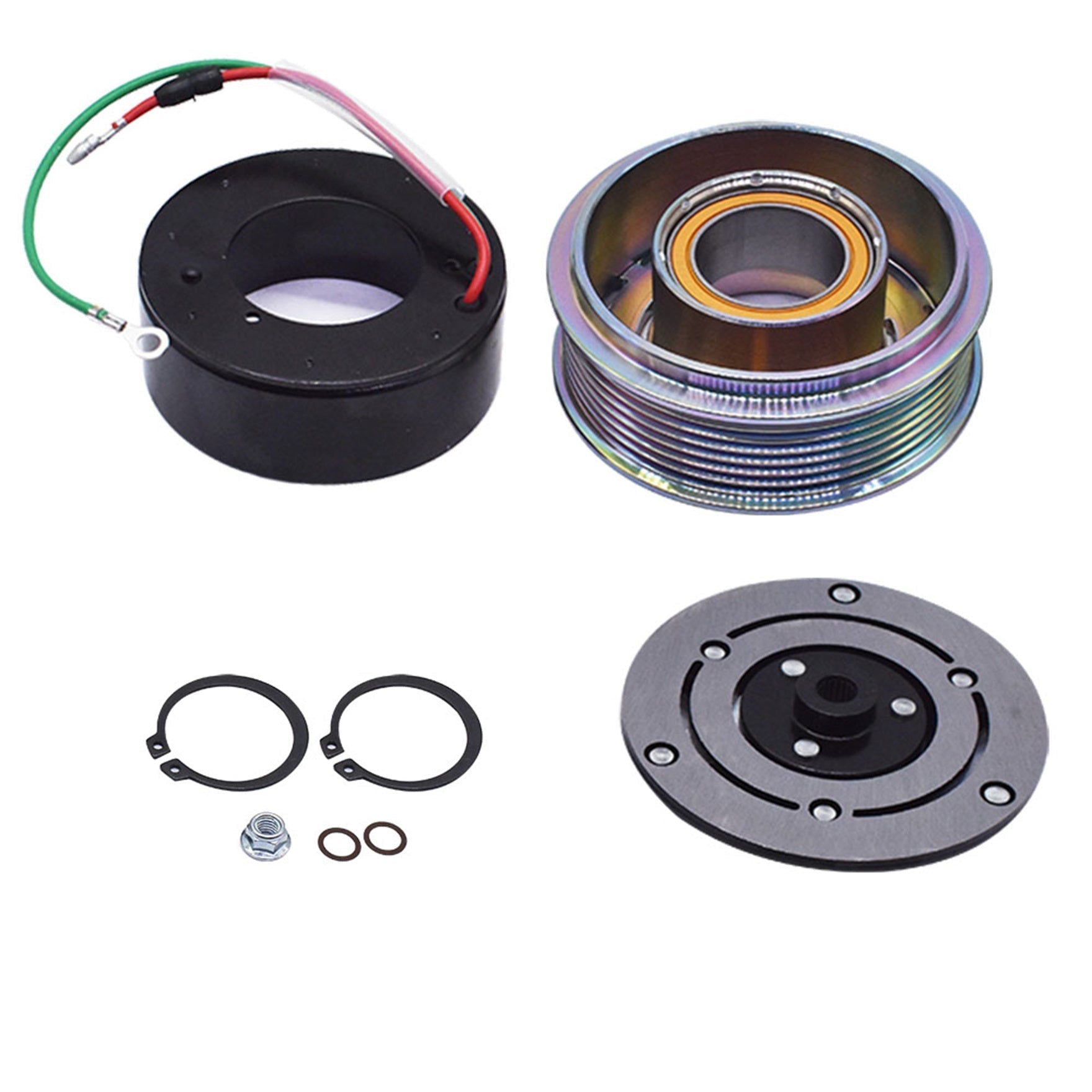 TOPPARTZ A/C Compressor CLUTCH KIT for 07-11 Honda Civic Si Model 2.0 Liter
