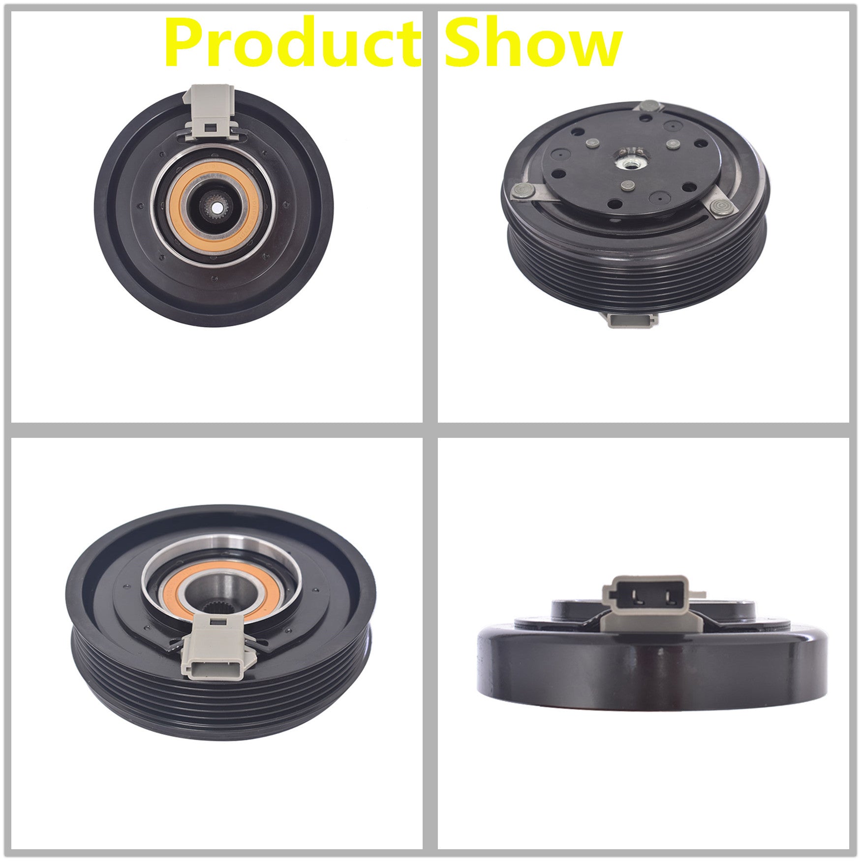 TOPPARTZ AC Compressor Clutch Kit Coil Pulley Plate For 02-03 Ford F-150 4.6 5.4l
