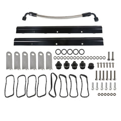 TOPPARTZ Billet Fuel Rail Kit For LS LS1 LS2 LS3 LS6 Intake Manifold Hardware