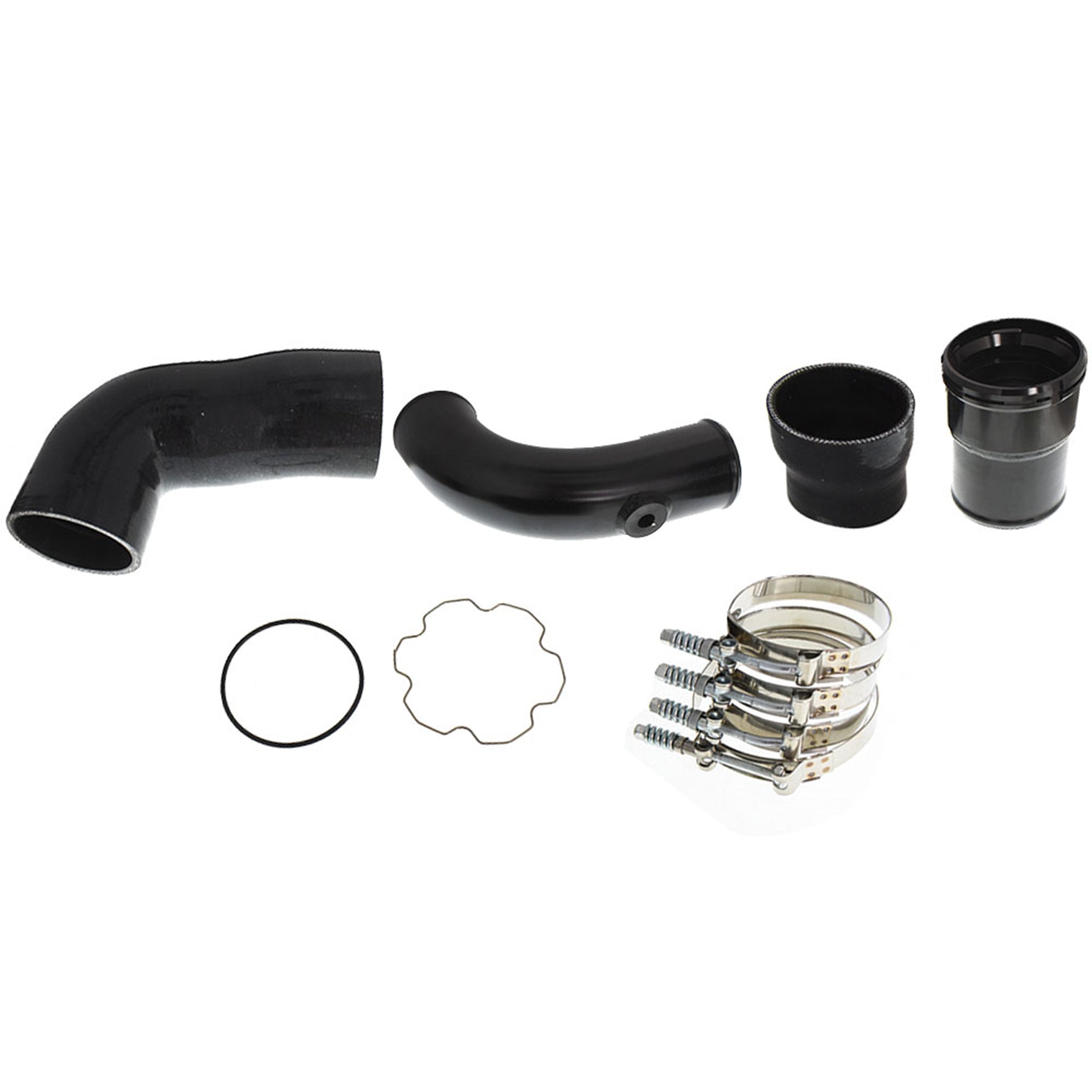 TOPPARTZ Black For 11-16 Ford 6.7L Powerstroke Cold Side Intercooler Pipe Upgrade