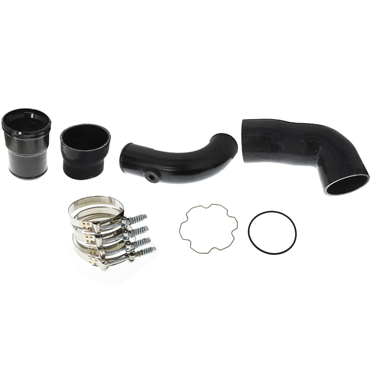 TOPPARTZ Black For 11-16 Ford 6.7L Powerstroke Cold Side Intercooler Pipe Upgrade