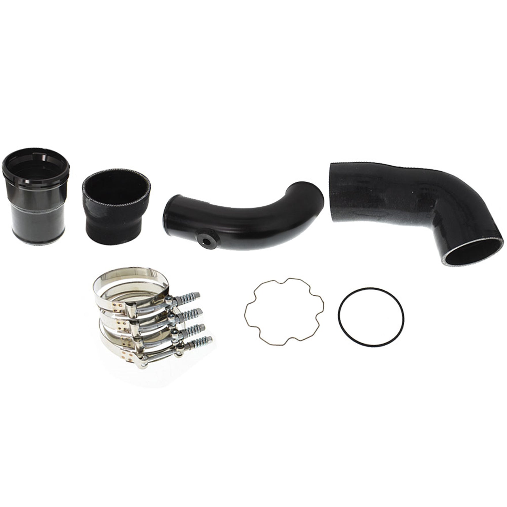 TOPPARTZ Black For 11-16 Ford 6.7L Powerstroke Cold Side Intercooler Pipe Upgrade