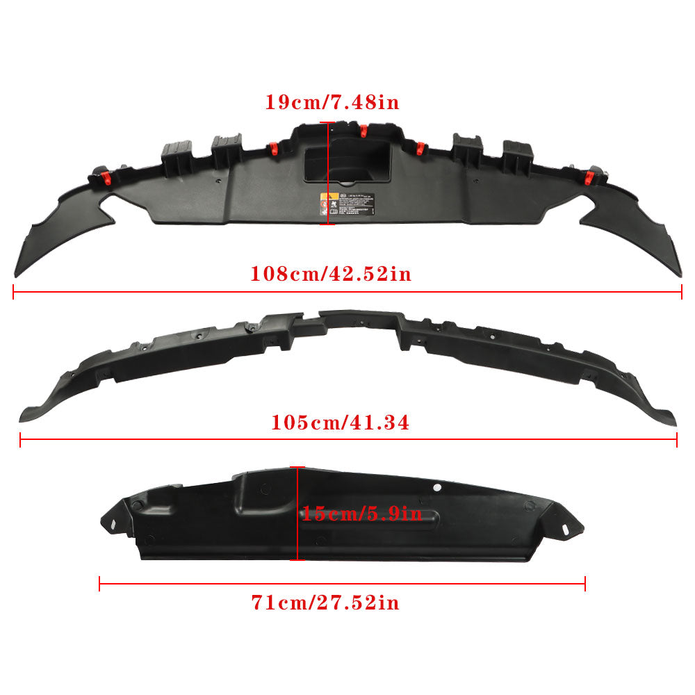 TOPPARTZ Black Front Bumper Grill-Upper Support FOR 2013-16 Chevrolet GM Malibu 23232813
