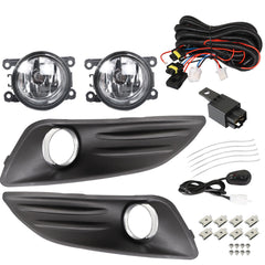 TOPPARTZ Bumper Fog Lights Driving Lamps Wiring Switch Kit For 2014-2018 Ford Fiesta