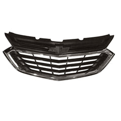 TOPPARTZ Chrome Front Upper Grille Mesh Grill For 2018-2020 Chevrolet Equinox Black