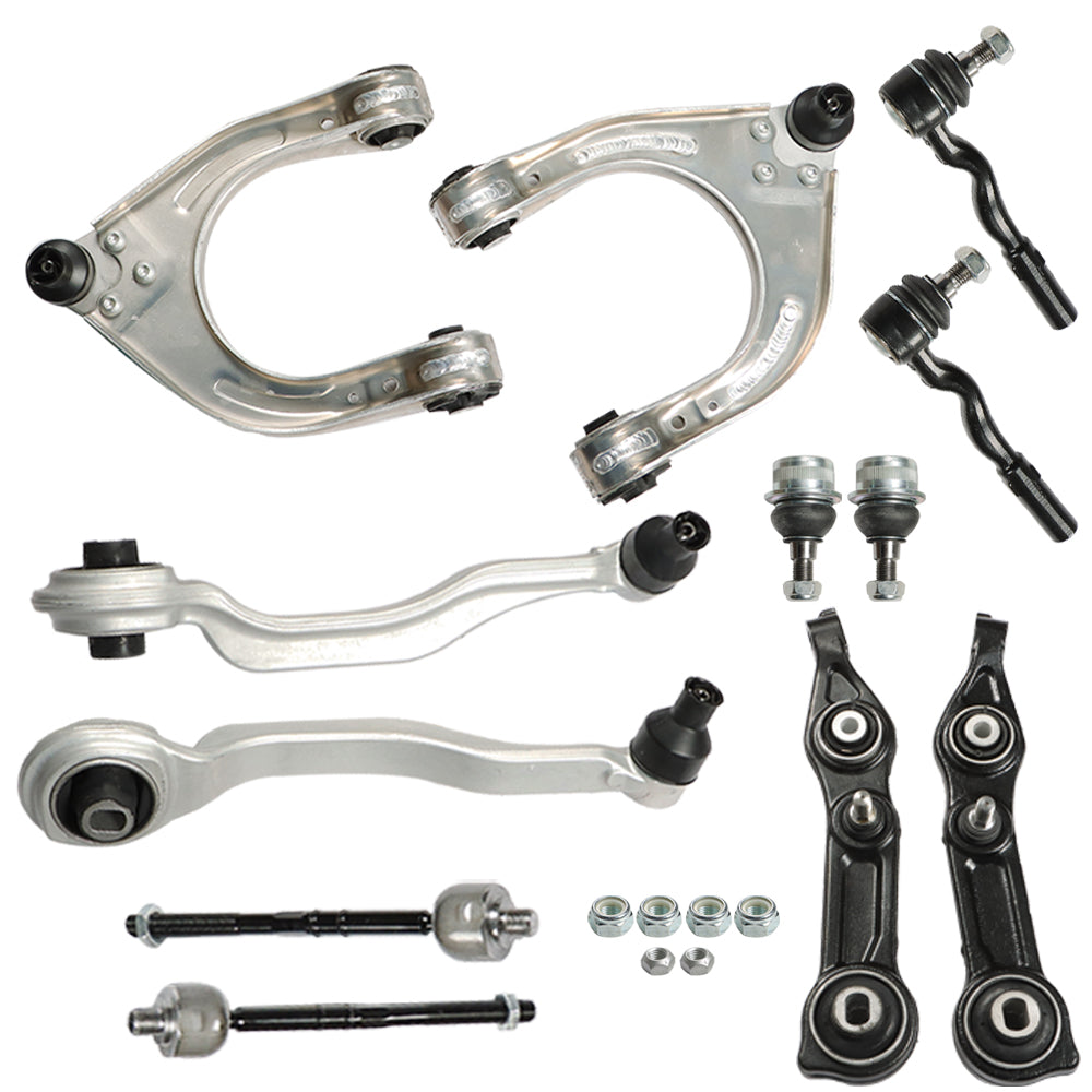 TOPPARTZ Control Arms Tie Rod Ends Suspension Kit Fit for Mercedes Benz W211 E320 E350