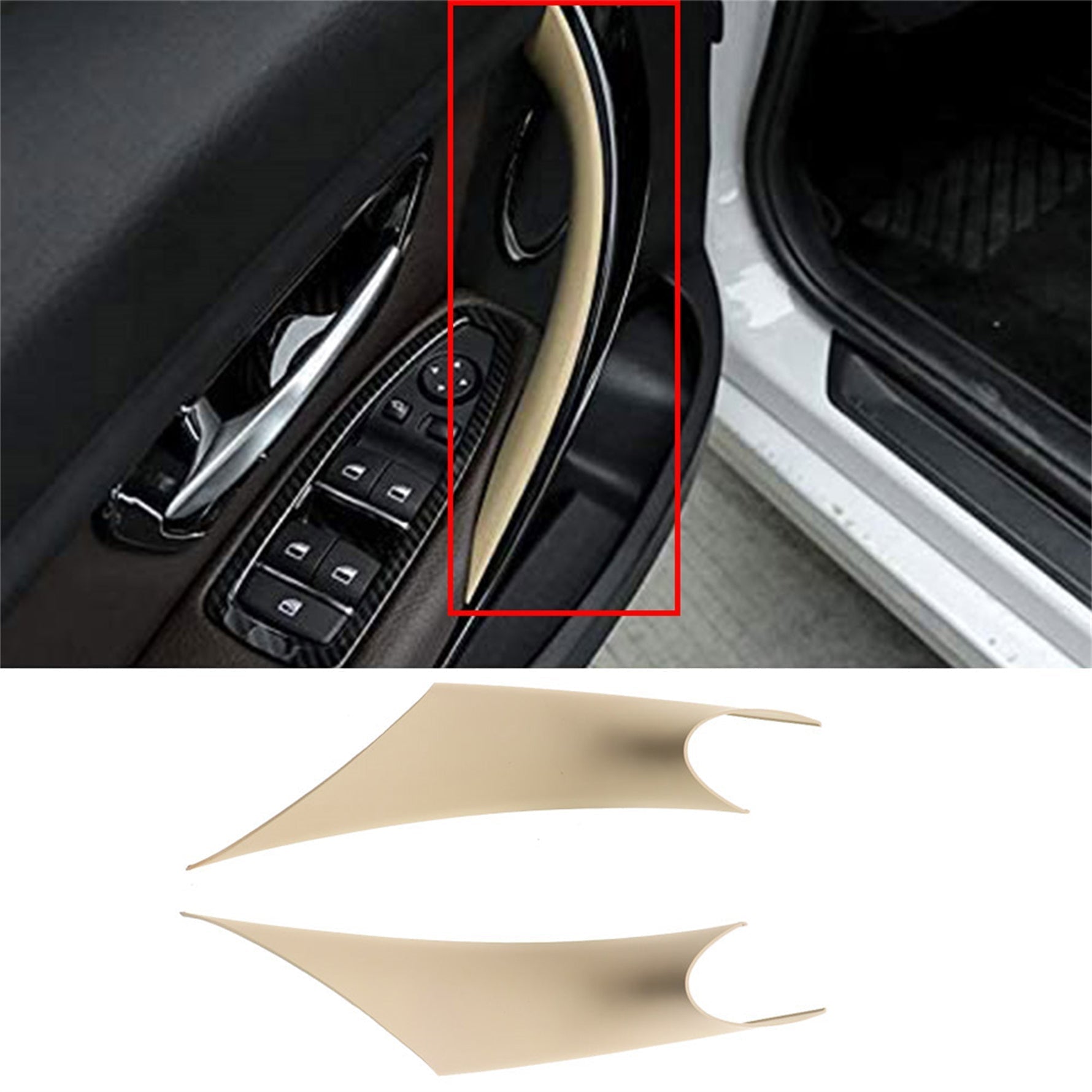 toppartz Door Handle Inside Cover Protect Case For BMW 3 Series F30 F35