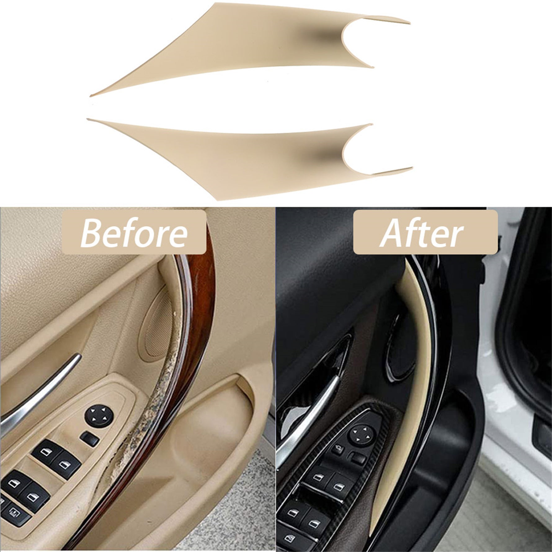 toppartz Door Handle Inside Cover Protect Case For BMW 3 Series F30 F35