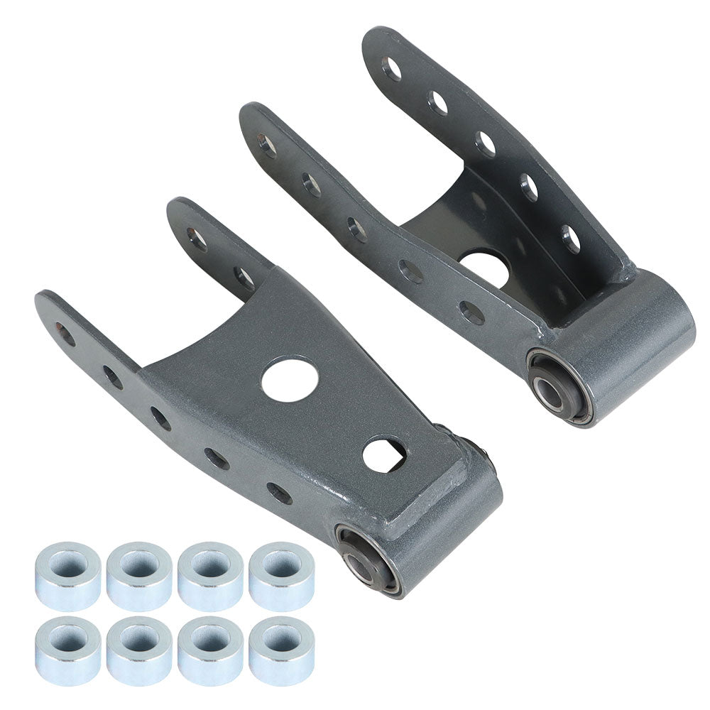 2Pc 2'-3' Rear Lowering Drop Shackles Kit For 2007/2008-2018 Silverado Sierra