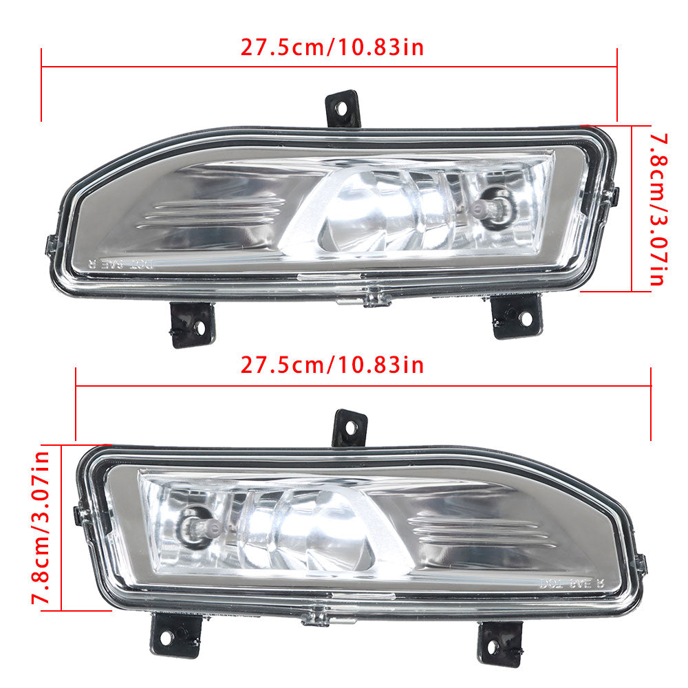 TOPPARTZ Fit For 17-20 Nissan Rogue S SL SV Front Bumper Fog Light Lamps Assembly RH&LH