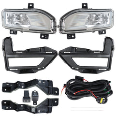 TOPPARTZ Fit For 17-20 Nissan Rogue S SL SV Front Bumper Fog Light Lamps Assembly RH&LH