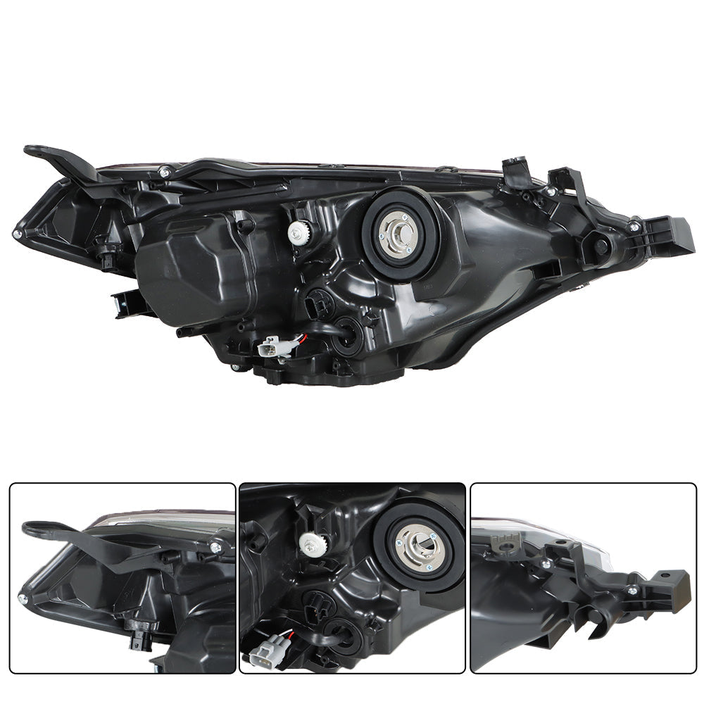 TOPPARTZ Fit For 2014 2015 2016 Toyota Corolla Headlight Halogen Clear Right&Left