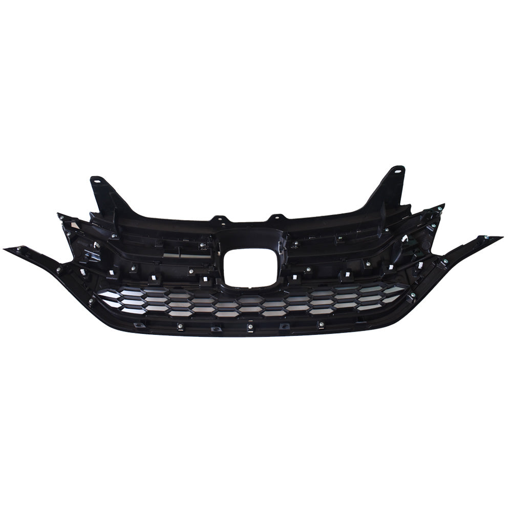 TOPPARTZ Fit For 2015 2016 Honda CRV CR-V Front Upper+ Lower Grille 2 Pcs Chrome